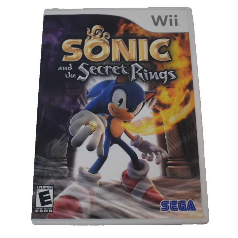 Sonic and the Secret Rings Nintendo Wii 2007 SEGA Game Tested w/ Manual